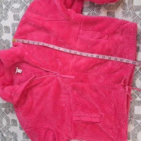 All In motion Oversized High Pile Fleece Half Zip Pullover Pockets Pink SzS - Picture 11 of 14